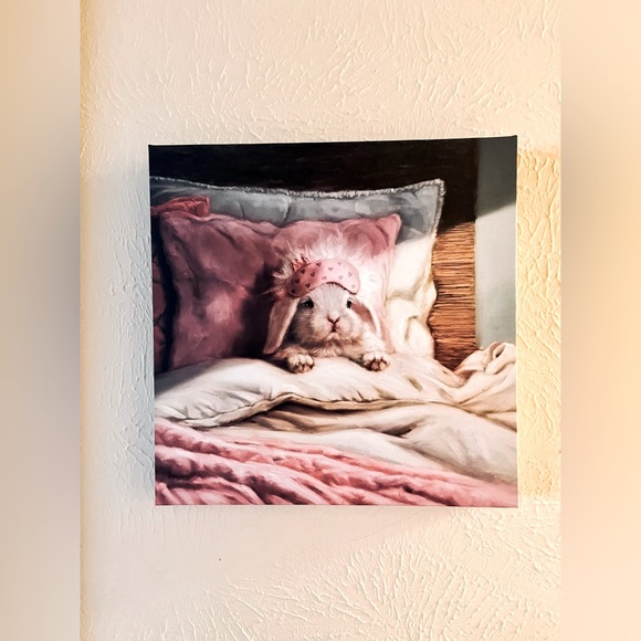 Cute Bunny Canvas Art - Picture 1 of 2
